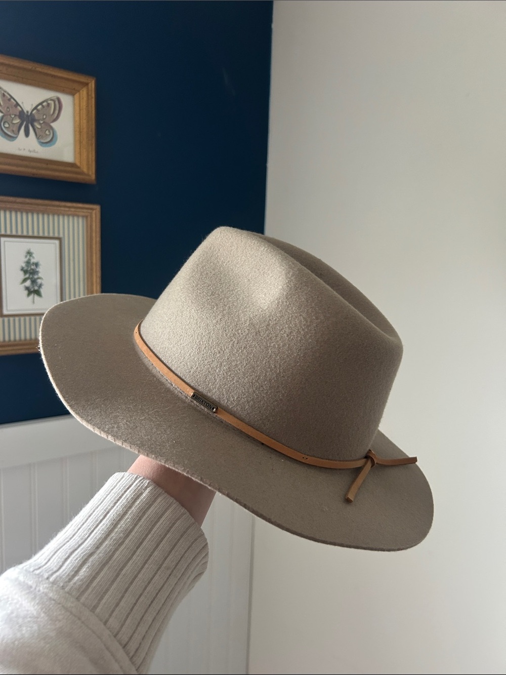 Braxton Wesley Fedora wool hat size small